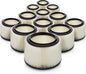 Craftsman 3 & 4 gal. Replacement Filter by Kopach, 12 Pack, Deluxe Fine Particle Filter