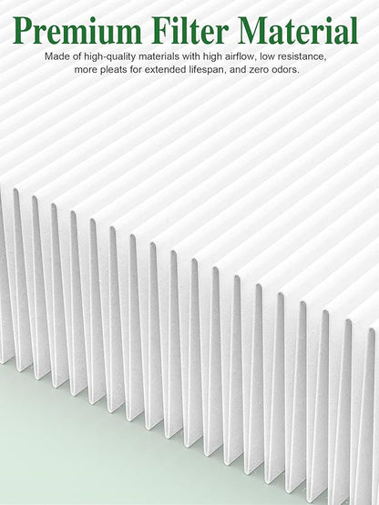 3000 Replacement Filter Compatible with Air Doctor 3000 Series 4-in-1 Home Air Purifier 3000 3000M 3000E and 3000Pro, NOT Fit for 3500, 2 Main Filter