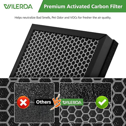2 Pack H05 Replacement Filter, Compatible with HIMOX H05 Air Puri fier, H13 Grade True HEPA Filter (Not Fit HIMOX H04)