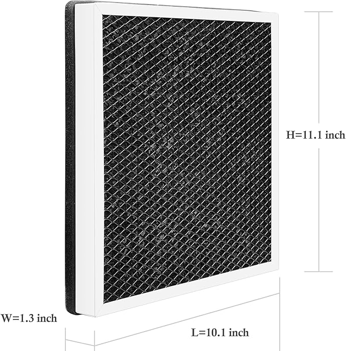 Europa Air Purifier Filter Replacement HEPA Filter Compatible For Afloia Europa Air Purifiers, H13 3-Stage Filtration Activated Carbon Air Clean VOCs Odor, 2-Pack