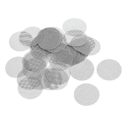 MECCANIXITY Pipe Screen Stainless Steel Screens, 13/16 Inch (20mm) Diameter for Pipe Filter, Pack of 120