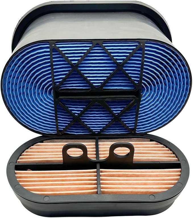 Primary & Secondary Air Filter Set 32/925682/3 87037984/5 Compatible with John Deere, JCB, New Holland and Case-IH Agricultural Equipment P608533/0975 87356351/7353 RE253518/9 6501484/3092M1