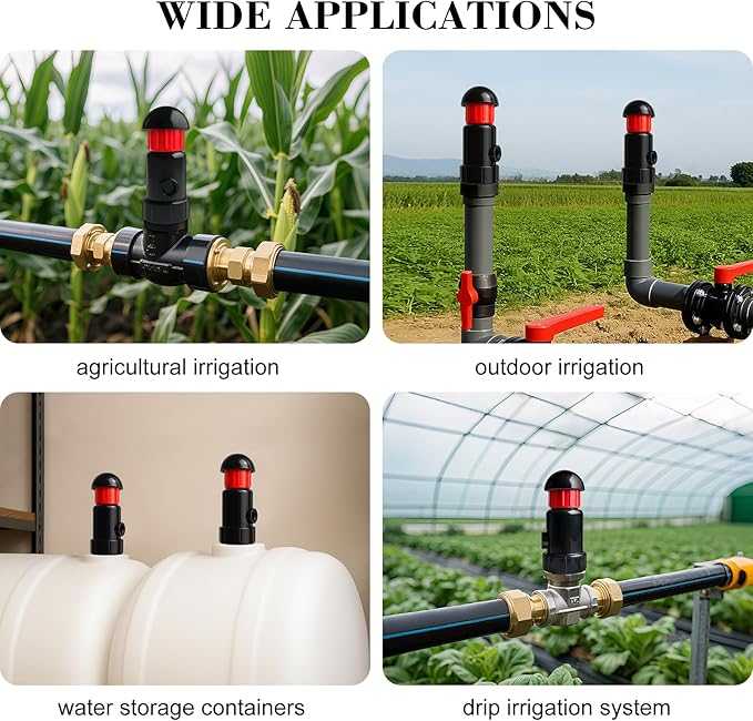 3/4 Inch Automatic Air Vent Valve | NPT Thread Connection | Continuous Venting for Water Tanks, Agricultural & Industrial Equipment for Drip Irrigation – Ideal for Agricultural and Irrigation Systems