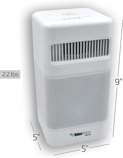 OdorStop OSAP2W HEPA Air Purifier for Areas up to 300 sq ft with USB Charger, White