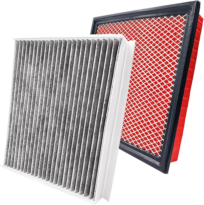 OPBU150-10262 Cabin and Engine Air Filter for Ford Expedition 2018-2024,Ford F-150 2015-2025,Lincoln Navigator 2018-2025.Replacement for CF12150,FL3Z-19N619-A,CA10262,7C3Z-9601-A