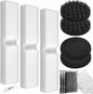 24 Pcs Aquarium Filter Media Kit Compatible with Fluval Fx4/Fx5/Fx6 Filters, 4 Bio-Sponge Pads, 6 Bio-Sponge Block, 6 Activated Carbon, 4 Carbon Foam Pad, 2 Silicone Lube, 2 Ceramic Rings
