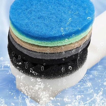 31 Pcs Compatible with Fluval Fx4/Fx5/Fx6 Replacement Filter Media, 3 Foam Block, 3 Carbon and 3 Water Polishing Pad, 2 Bio-sponge 3 Filter Pads, 3 Carbon, 9 Nitrite/Phosphate/Ammonia Remover
