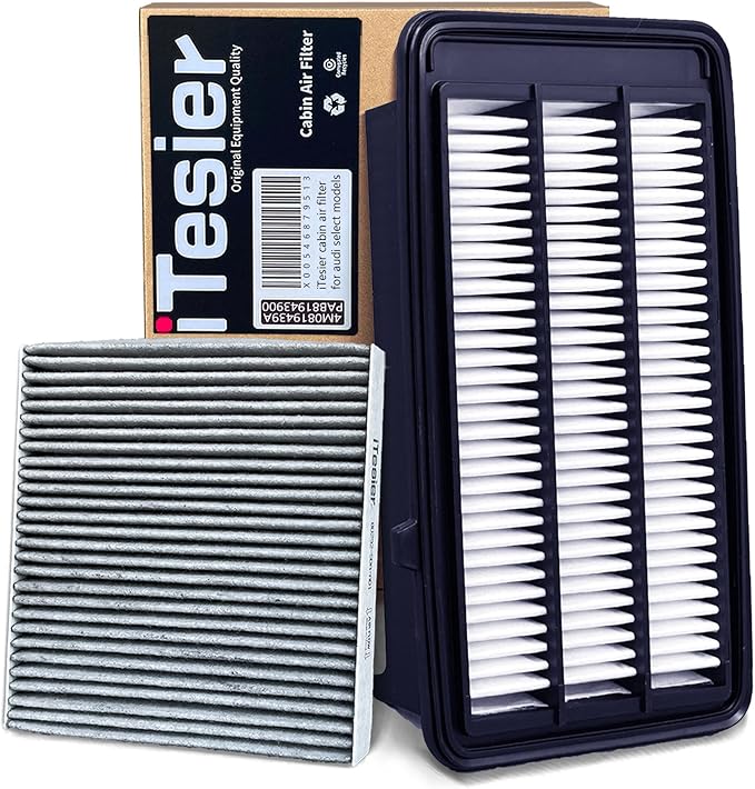 Engine & Cabin Air Filter Kit for CRV (2017-2022) 1.5L Gas, Civic (2016-2021) 1.5L Gas, (NOT for Hybrid /2.0L) Replaces 17220-5AA-A00, 80292-TF0-G01