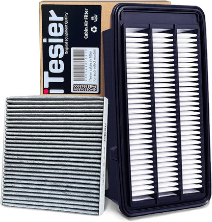 Engine & Cabin Air Filter Kit for CRV (2017-2022) 1.5L Gas, Civic (2016-2021) 1.5L Gas, (NOT for Hybrid /2.0L) Replaces 17220-5AA-A00, 80292-TF0-G01