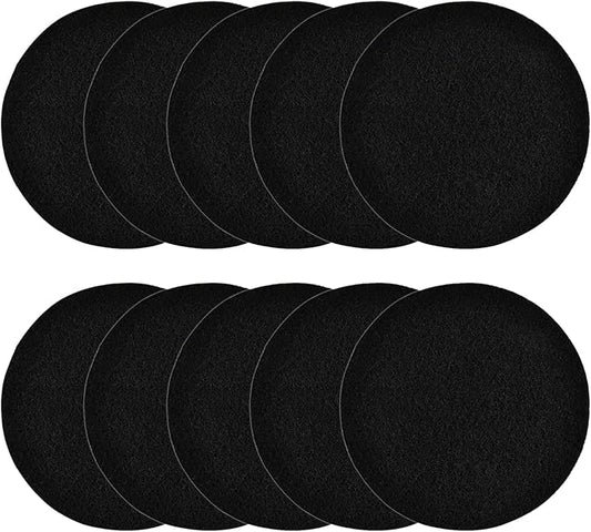 10Pcs 6.5 Inch Charcoal Filters for Kitchen Compost Bin, Replacement Activated Carbon Filters for Countertop Compost Pail Home Bucket Refill Sets, Round