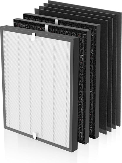 3000 Replacement Filter Compatible with Air Doctor 3000 Air Purifier, 1 Premium Filter + 2 Activated Carbon Filters + 4 Pre-Filters,Incompatible with AD3500