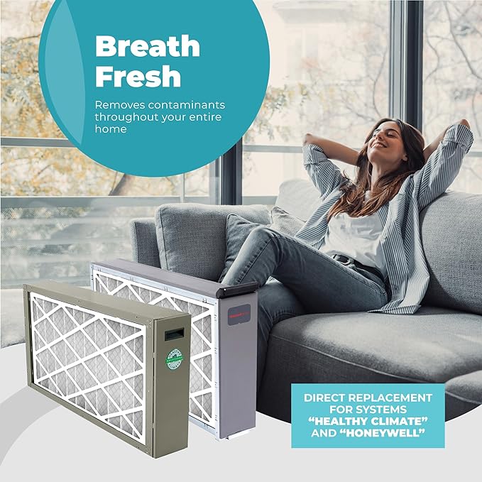 16x25x4 Air Filter Replacement MERV 11, FC100A1029 Pleated HVAC AC Furnace Filters with Wholesalehome Cleaning Cloth, 3-Pack (Actual Size: 15.94 x 24.86 x 4.38 Inches)