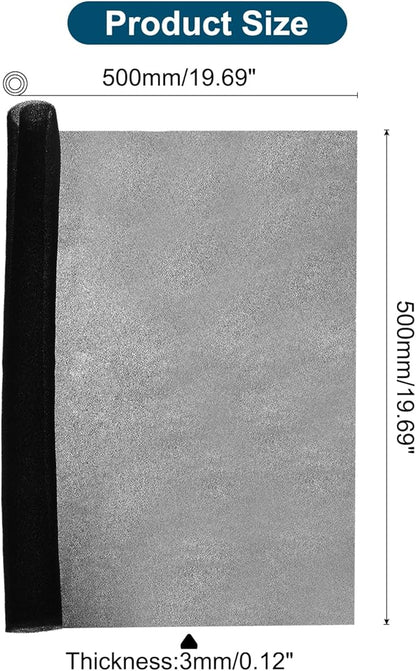 PATIKIL 20" x 20" x 0.1" Air Conditioner Filter Replacement, 2Pcs Washable Reusable Cut to Fit Foam Filter Air Filter for RV AC Vent Window Purifiers Computer, 40PPI