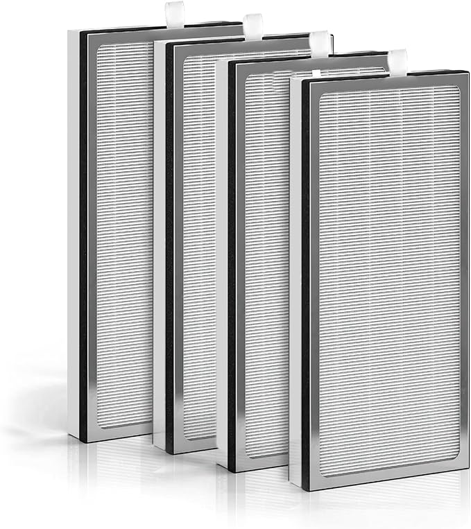 40 Replacement Filter H13 HEPA 40 Filter - Compatible with 40 3-in-1 Filters Contains High-Efficiency Activated Carbon Filter, 4 Pack