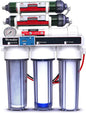 LiquaGen - 6 Stage Reverse Osmosis + Deionization Water Filtration System- 100 GPD w/Pressure Gauge & TDS Meter | Under Sink Water Filter Machine for Aquarium Water Purification