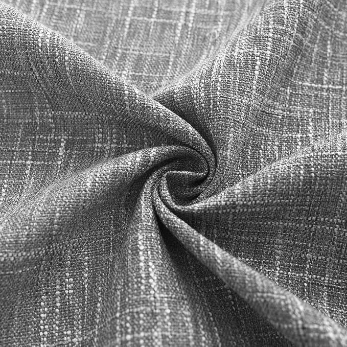 Ombre Light Filtering Door Curtain 100" Extra Wide Gradient Print on Rayon Blend Fabric Window Treatment for Sliding Patio Door with 14 Grommets, Cream White to Light Gray, 100" x 84", 1 Panel