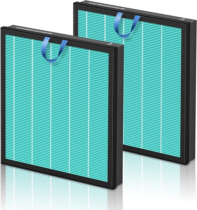 Vital 100S Smoke Remover Replacement Filter for LEVOIT Vital 100S and Vital 100S-P Air Purifier, H13 True HEPA and High-Efficiency Activated Carbon Filter, Vital 100S-RF-SR, 2 Pack