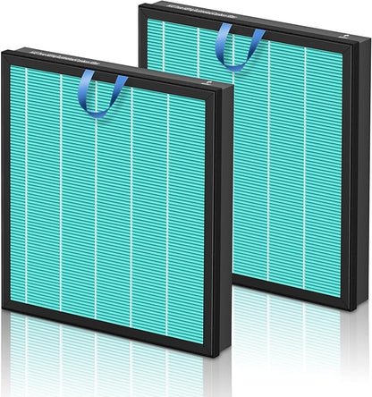 Vital 100S Smoke Remover Replacement Filter for LEVOIT Vital 100S and Vital 100S-P Air Purifier, H13 True HEPA and High-Efficiency Activated Carbon Filter, Vital 100S-RF-SR, 2 Pack