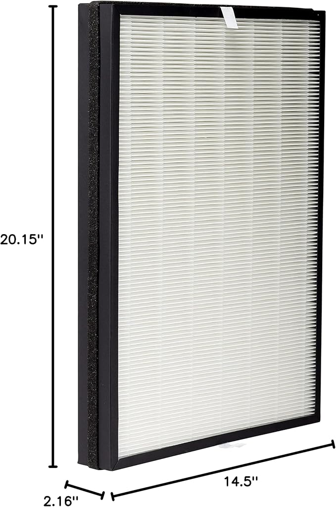 AprilAire RF09550C Clean HEPA-Type Air Purifier Replacement Filter for Portable Room Air Purifier Model 9550, Captures Dust & Odors, Ozone Free