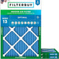 Filterbuy 30x36x1 Air Filter MERV 13 Optimal Smoke & Allergy Defense (3-Pack), Electrostatic Pleated HVAC AC Furnace Filters Replacement, Made in USA (Actual Size: 29.81 x 35.81 x 0.75)