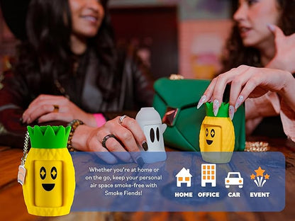 Portable & Eco-Friendly Personal Air Filter | Discreet HEPA & Carbon Filtration | Biodegradable & Up to 300+ Uses | Keychain Design for On-the-Go Freshness (Juice)