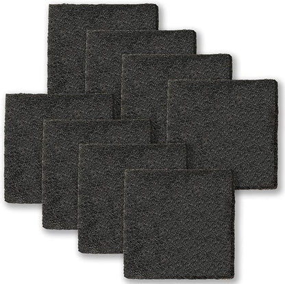 8 Pack Activated Carbon Filters Fits EKO Trash Can with Built-in Compartment 11.8 Gallon, 20L+20L, 36L+24L, Also Fits SIMPLI-Magic Garbage Bins Gallons, Refill for Trash Can and Compost Bin