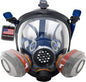 Parcil Distribution Full Face Respirator Mask with Filters – Durable Full Face Respirator Mask, Bayonet Filter Compatible