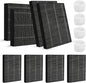 8-Pack Humidifier Premium Replacement Filters for LEVOIT Superior 6000S Smart Evaporative Humidifier + 4-Pack Top Fill Humidifier Filters Replacement, Gray