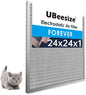 UBeesize 24x24x1 Reusable Electrostatic Air Filter HVAC AC Furnace Filter,MERV 8,Washable,Lasts a Lifetime,Permanent Air Filter,Breathe Fresher,Home And Office(Actual Size:23.39x23.39x0.82Inch)