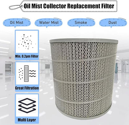 INTSUERMAI CNC Oil Mist Collector Replacement Filter Industrial Fume Purifier Replacement Filter CNC Oil Mist Purifier Changing Accessories
