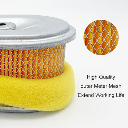 AFZE08 Air Filter 17210-ZE0-505 Fits for Honda GX120 GX110 3.5 4.0 HP AM123909 MIU11464 180 220 260 Green Lawn Mowers with Spark Plug
