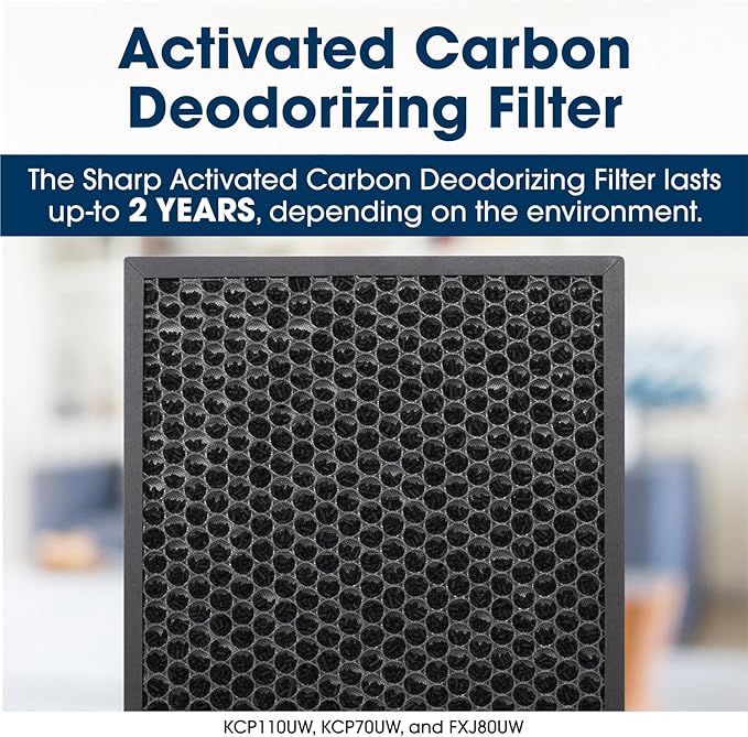 Sharp FZ-J80DFU 2 Year Active Carbon Deodorizing Filter for FXJ80UW