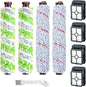 Lemige Brush Filter Replacement Parts for Bissell CrossWave Vacuum 3888A 1785 Pet Pro 2306A Cordless Wet Dry Vac, 2 Pack 2460 Pet Brush Rolls 2 Pack 1868 Multi-Surface Brush 4 Pack 1866 Vacuum Filters