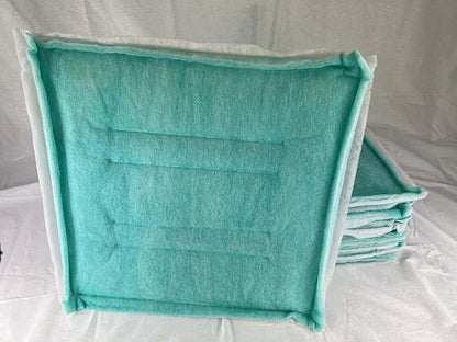 wioboy Paint Spray Booth Intake Filter Pad, 20" x 20" (24/case) Tacky Panel with Internal Wire Frame