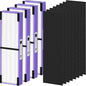 4 Pack FLT4850PT HEPA Filter B Pet Replacement Compatible with G-Guardian AC4825 AC4825E AC4825W AC4300 AC4800 AC4850 AC4900 Air Purifier, 4 True HEPA Filters & 8 Carbon Pre-Filters, Purple