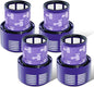 4 Pack Vacuum Filter Replacement Compatible with Dyson V10 Series Vacuum Cleaner, Cordless Vacuum Filter Accessories, Effective Cleaning, Home Cleaning Helper, 4 Rear-Filters (4)