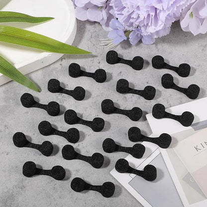 50Pcs Nose Plug Filter, Disposable Nose Filter Sponge Dust Filters for Allergies and Dust for Women Men Sunless Spray Tanning Outdoor DustConstruction Areas (Black)