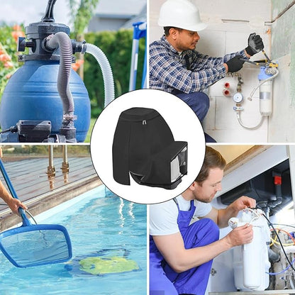 Waterproof Pump Cover - Protective Outdoor Motor Shield, Heavy Duty Pool Equipment Enclosure | Leakproof Sand Filter Protective Cover, All-Season UV-Resistant Case, Durable Weather Guard for Yard