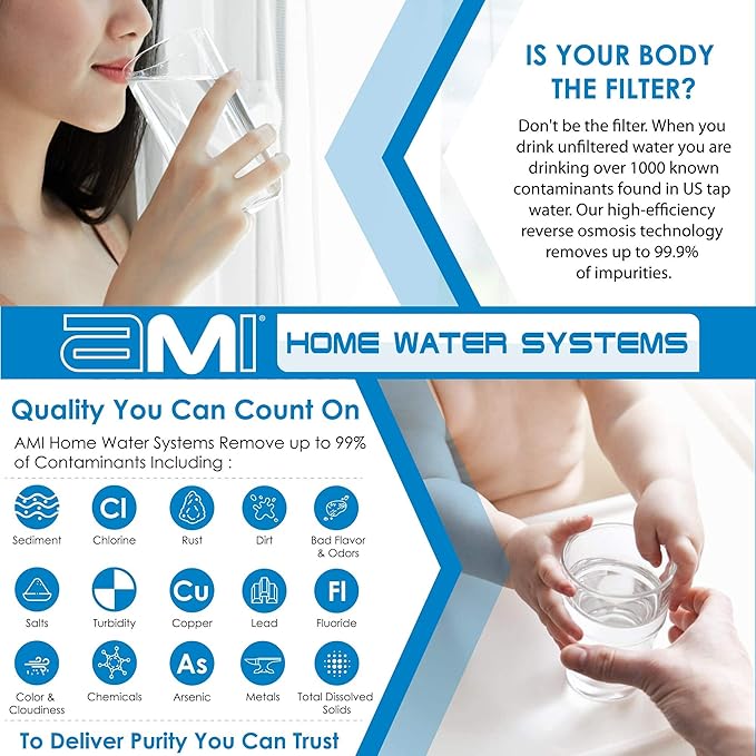 APPLIED MEMBRANES INC. 100 GPD Reverse Osmosis Membrane | RO Membrane Water Filter Replacement for Reverse Osmosis Water Filtration System | 1.8? x 12? Universal Compatibility, Pack of 10