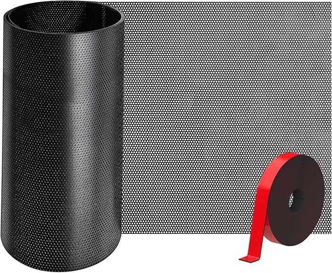 39x5.5 inch Customizable DIY Floor Vent Covers, Magnetic PVC Vent Mesh for Wall, Ceiling & Home Floor, PC Case Dust Mesh Filter