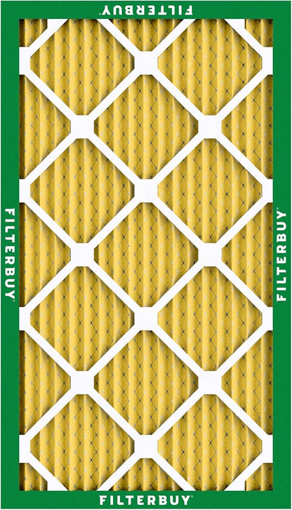 Filterbuy 13x24x1 Air Filter MERV 11 Superior Pet & Allergy Defense (6-Pack), Electrostatic Pleated HVAC AC Furnace Filters Replacement, Made in USA (Actual Size: 13.00 x 24.00 x 0.75)