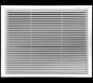 20" X 14" Aluminum Return Filter Grille for 1" Filter - Easy Airflow - Linear Bar Grilles [Outer Dimensions: 22.5w X 16.5h]