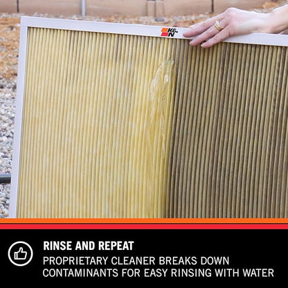 K&N HVAC Filter Cleaner: 32 Oz Spray Bottle Filter Cleaner and Refresher; Restores K&N Home Air Filter Performance; 99-6010