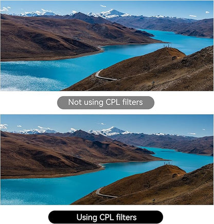 7artisans Nano Magnetic Filter UV Filter ND Light Reduction Filter/CPL Polarization Filter/GND Gradient Filter/Black Mist 1/4 Portrait Photography Filter Suitable for Lens(72mm CPL)
