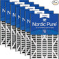 Nordic Pure 16x25x3 (Actual Size: 15 13/16 x 24 5/16 x 3) MERV 12 Trion Bear Cub 259112-101 Replacement Pleated AC Furnace Air Filters 7 Pack