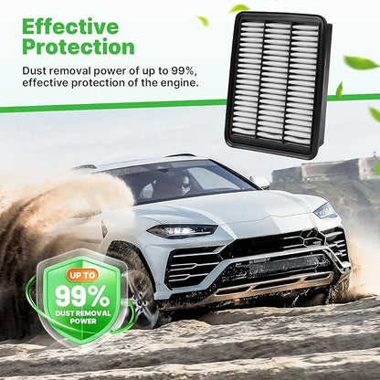 Engine+Cabin Air Filters Set Fit for 2016-2024 Mazda CX-9 CX9 2.5L Engine Air Filter for My Car Replacement Automotive Accessories CF12157 PY8W133A0