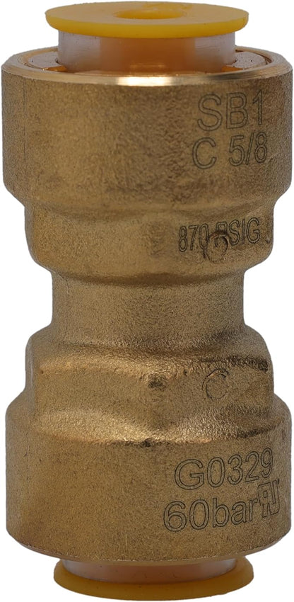 Supplying Demand SB1 5/8 Inch Quick Connect HVAC Brass Coupler Fitting