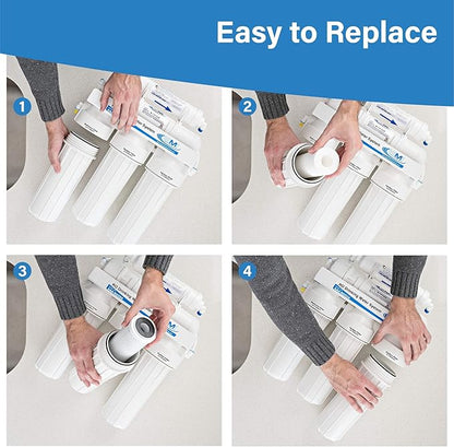 APPLIED MEMBRANES Reverse Osmosis Membrane and Filter Replacement, 50 GPD Membrane with Pre and Post Filter.