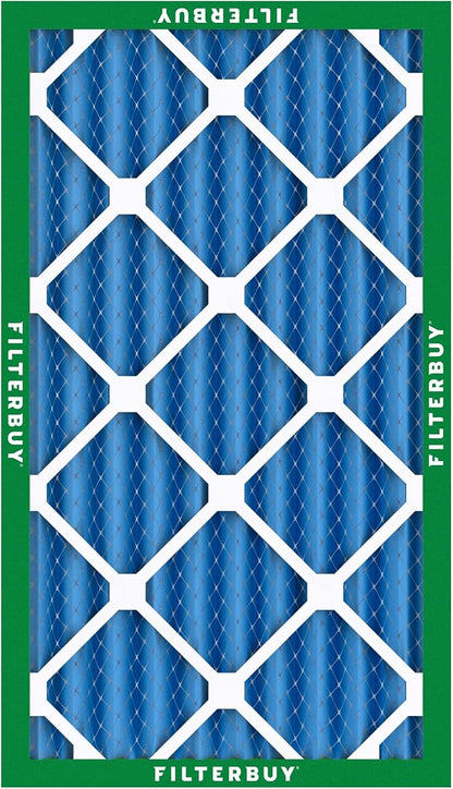 Filterbuy 12x24x4 Air Filter MERV 13 Optimal Smoke & Allergy Defense (4-Pack), Electrostatic Pleated HVAC AC Furnace Filters Replacement, Made in USA (Actual Size: 11.50 x 23.38 x 3.63)
