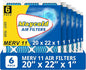 Maycold 20x22x1 MERV 11 Furnace Air Filter (6-Pack), High-Performance HVAC AC Filters for Home Use, Actual Size: 19.70” x 21.70” x 0.75”, Individually Wrapped in Plastic